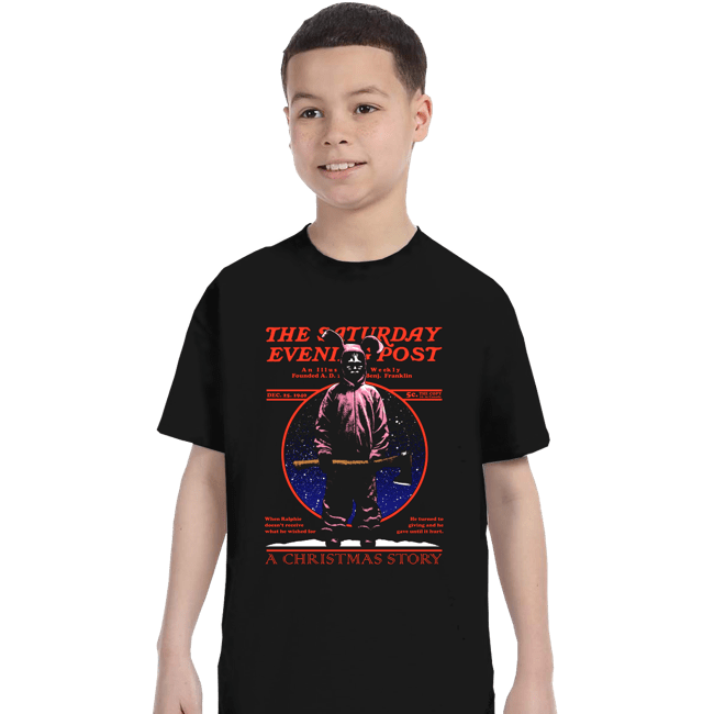 Daily_Deal_Shirts T-Shirts, Youth / XS / Black Christmas Story