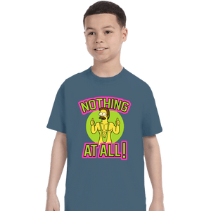 Secret_Shirts T-Shirts, Youth / XS / Indigo Blue Nothing At All