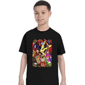 Shirts T-Shirts, Youth / XS / Black D&D Fighter