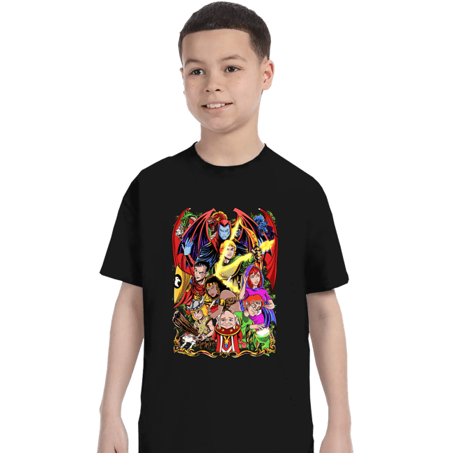 Shirts T-Shirts, Youth / XS / Black D&D Fighter