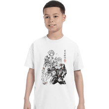 Load image into Gallery viewer, Shirts T-Shirts, Youth / XL / White Gold Experience Sumi-e

