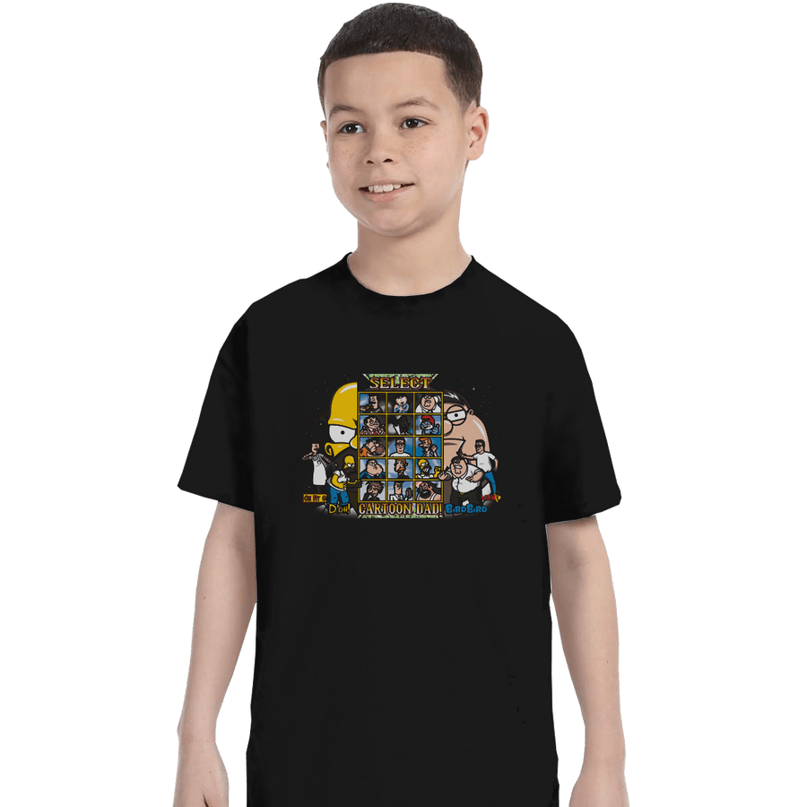 Shirts T-Shirts, Youth / XL / Black Clash Of Toon Dads