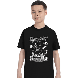Shirts T-Shirts, Youth / XS / Black Apocalypse Cat