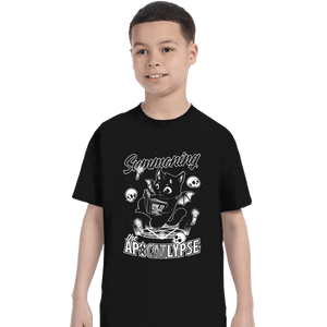 Shirts T-Shirts, Youth / XS / Black Apocalypse Cat