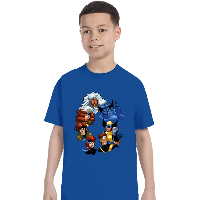 Daily_Deal_Shirts T-Shirts, Youth / XS / Royal Blue X-Men 30th