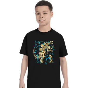 Daily_Deal_Shirts T-Shirts, Youth / XS / Black Kaiju Fossils