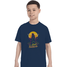 Load image into Gallery viewer, Shirts T-Shirts, Youth / XL / Navy Retro Evil Tentacle
