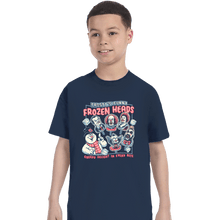 Load image into Gallery viewer, Daily_Deal_Shirts T-Shirts, Youth / XS / Navy Frozen Heads
