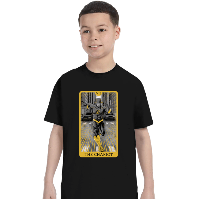 Daily_Deal_Shirts T-Shirts, Youth / XS / Black JL Tarot - The Chariot