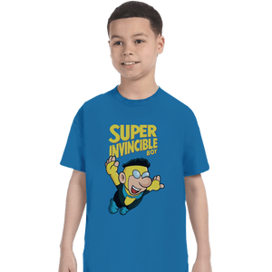 Secret_Shirts T-Shirts, Youth / XS / Sapphire Super Invicible Boy