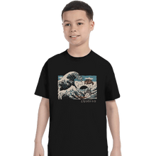 Load image into Gallery viewer, Shirts T-Shirts, Youth / XL / Black The Great Wave Of Spirits
