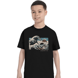 Shirts T-Shirts, Youth / XL / Black The Great Wave Of Spirits