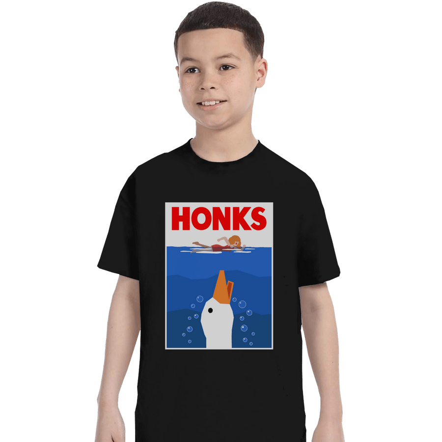 Shirts T-Shirts, Youth / XL / Black HONKS