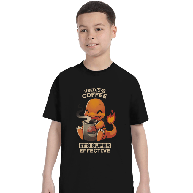 Shirts T-Shirts, Youth / XS / Black Hot Coffee