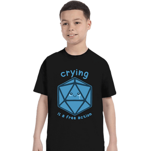 Daily_Deal_Shirts T-Shirts, Youth / XS / Black Crying Is Free