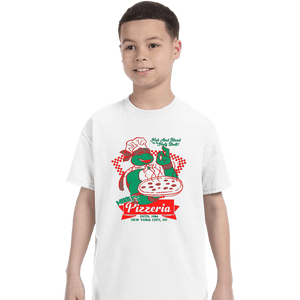 Secret_Shirts T-Shirts, Youth / XS / White Mikey's Pizza