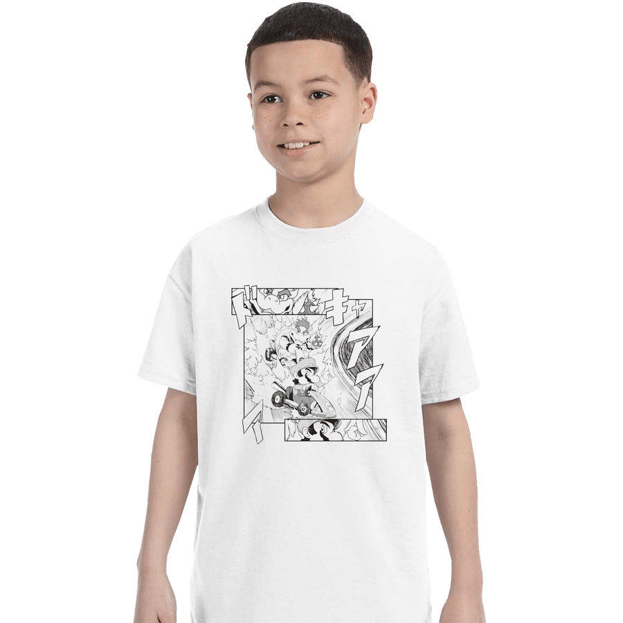 Shirts T-Shirts, Youth / XL / White Initial Kart
