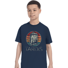 Load image into Gallery viewer, Shirts T-Shirts, Youth / XS / Navy Vintage Tardis
