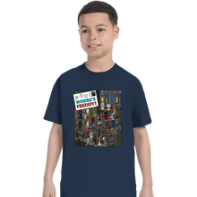 Load image into Gallery viewer, Daily_Deal_Shirts T-Shirts, Youth / XS / Navy Where&#39;s Freddy
