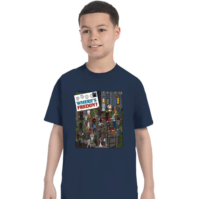 Daily_Deal_Shirts T-Shirts, Youth / XS / Navy Where's Freddy