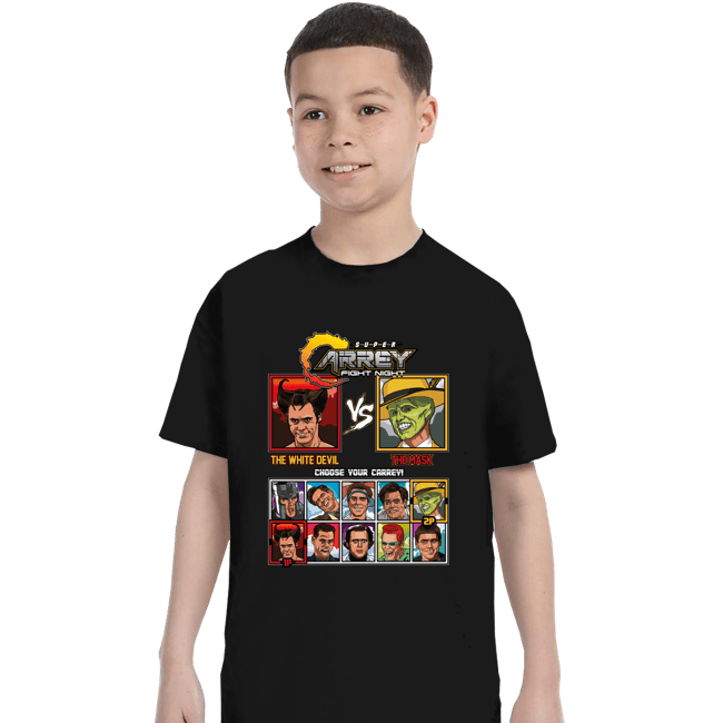 Daily_Deal_Shirts T-Shirts, Youth / XS / Black Jim Carrey Fight Night