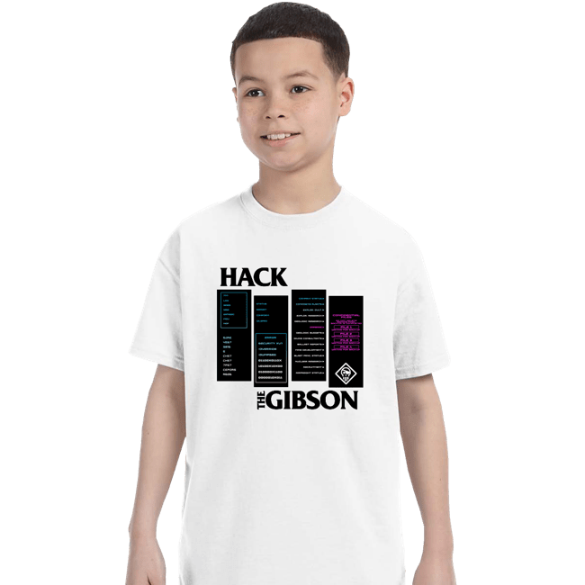 Secret_Shirts T-Shirts, Youth / XS / White Hackers The Gibson