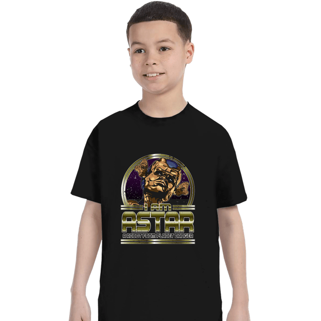 Daily_Deal_Shirts T-Shirts, Youth / XS / Black Astar From Planet Danger