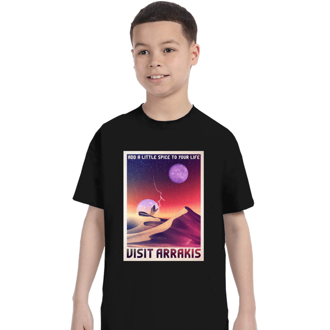 Secret_Shirts T-Shirts, Youth / XS / Black Planet Arrakis