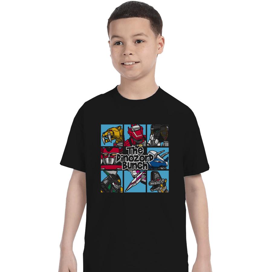 Shirts T-Shirts, Youth / Small / Black The Dinozord Bunch