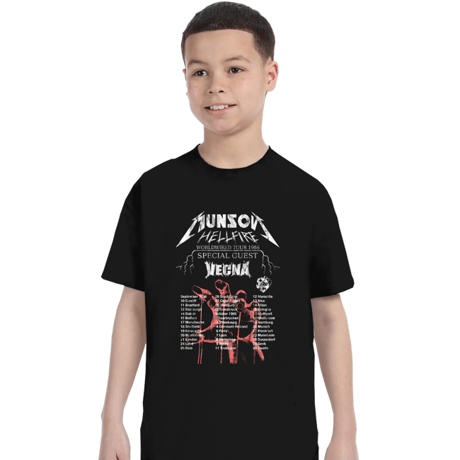 Shirts T-Shirts, Youth / XS / Black Munson World Tour