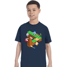 Load image into Gallery viewer, Secret_Shirts T-Shirts, Youth / XS / Navy Sonic Penrose
