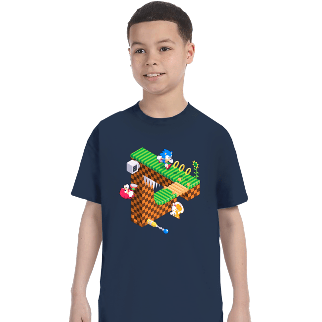 Secret_Shirts T-Shirts, Youth / XS / Navy Sonic Penrose