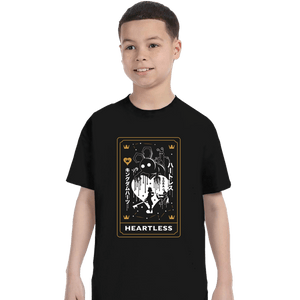 Secret_Shirts T-Shirts, Youth / XS / Black Heartless Tarot Card