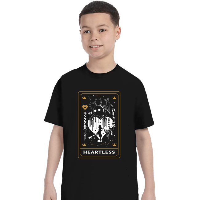 Secret_Shirts T-Shirts, Youth / XS / Black Heartless Tarot Card