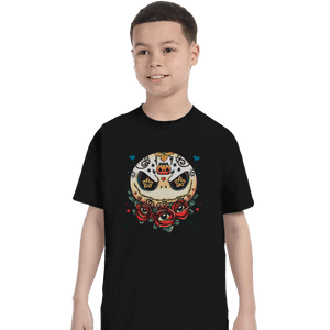 Shirts T-Shirts, Youth / XS / Black Jack Calavera