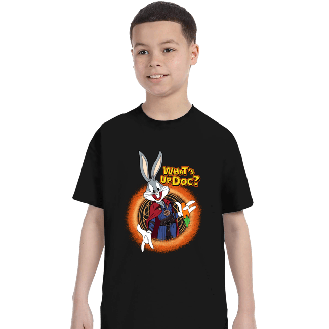 Daily_Deal_Shirts T-Shirts, Youth / XS / Black Doctor Bunny Looneyverse