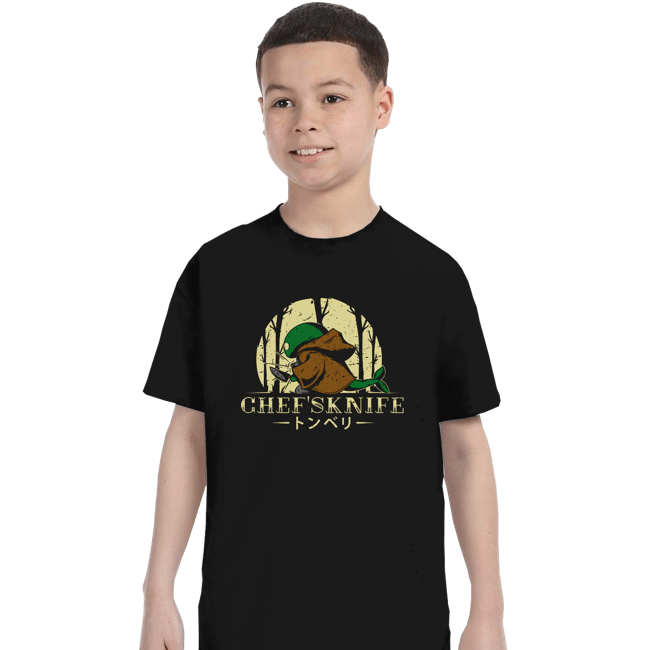 Shirts T-Shirts, Youth / XS / Black Chef's Knife