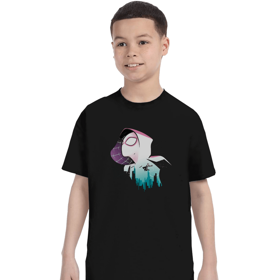 Shirts T-Shirts, Youth / XL / Black Spider Gwen