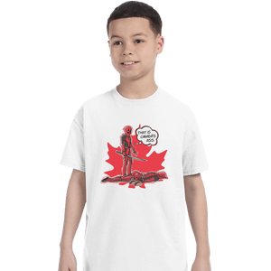 Shirts T-Shirts, Youth / XL / White Canada's Ass