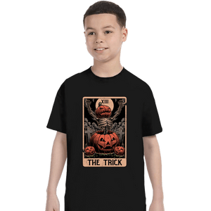 Daily_Deal_Shirts T-Shirts, Youth / XS / Black Halloween Tarot Trick
