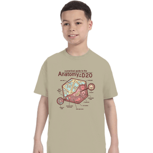 Secret_Shirts T-Shirts, Youth / XS / Sand D20 Anatomy