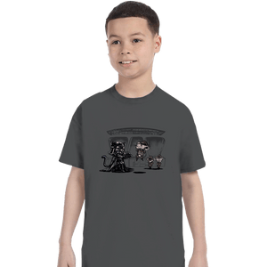 Secret_Shirts T-Shirts, Youth / XS / Charcoal Cat Vader