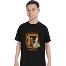 Load image into Gallery viewer, Shirts T-Shirts, Youth / XS / Black The Girl In The Fireplace
