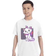 Load image into Gallery viewer, Daily_Deal_Shirts T-Shirts, Youth / XS / White Vain Cat

