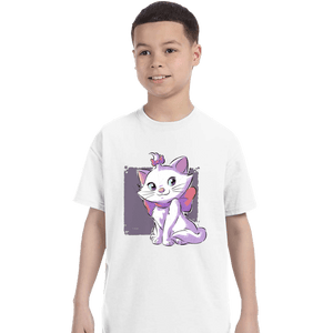 Daily_Deal_Shirts T-Shirts, Youth / XS / White Vain Cat