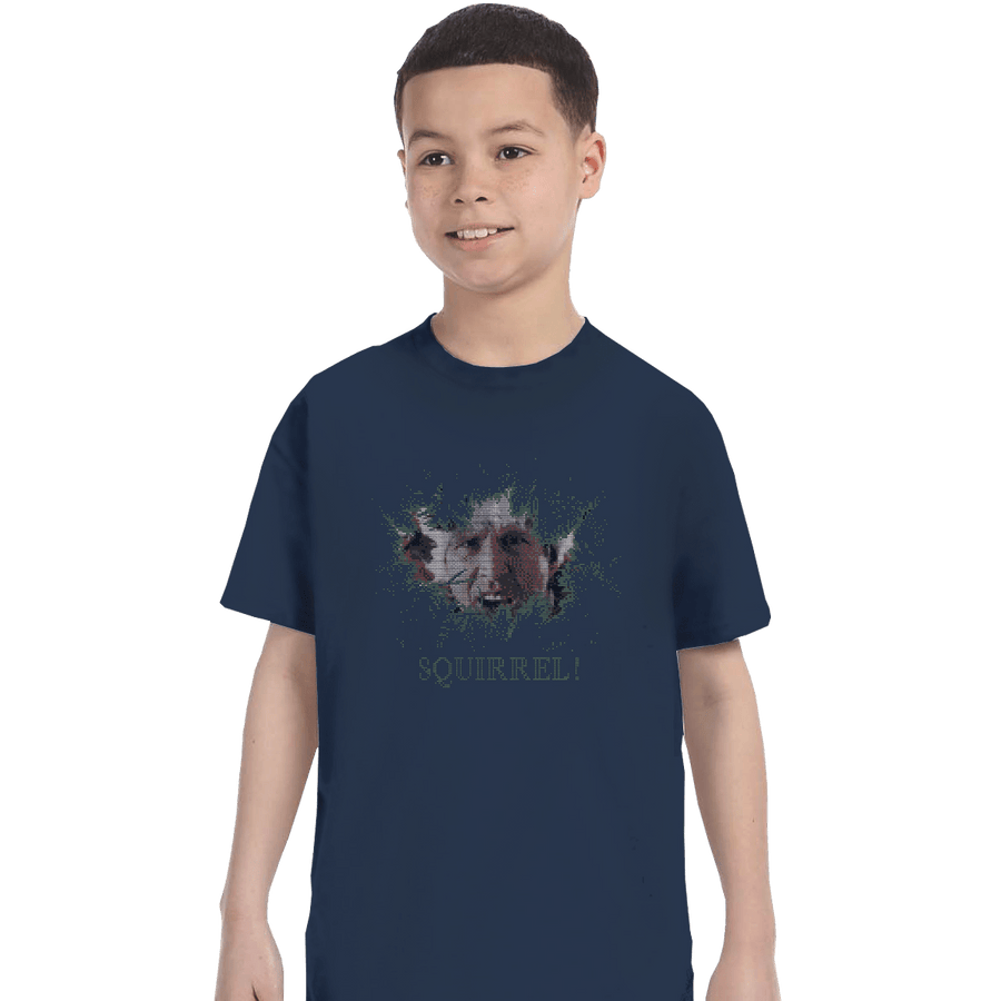 Shirts T-Shirts, Youth / XL / Navy Squirrel