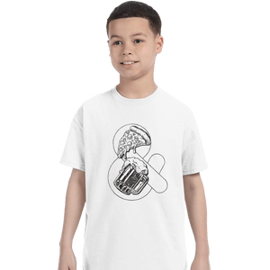 Shirts T-Shirts, Youth / XS / White Pizza and Beer