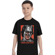 Load image into Gallery viewer, Shirts T-Shirts, Youth / XL / Black Finger Lickin&#39; Good
