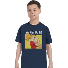 Load image into Gallery viewer, Shirts T-Shirts, Youth / XL / Navy Adora Says We Can Do It!
