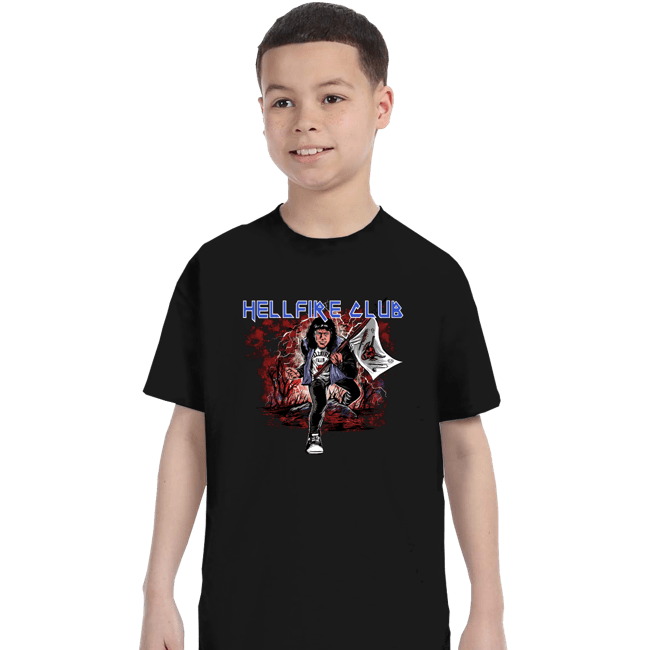 Secret_Shirts T-Shirts, Youth / XS / Black Hellfire Metal